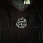 Jump Vintage Dark Red Velvet Short Sleeves Party Dress  5/6 Fit XS /S Y2K Gyaru Photo 4