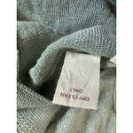 INHABIT Linen Blend Cardigan Sweater Womens Medium Button Up Long Sleeve Casual Gray Photo 5