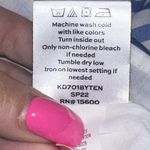 Draper James RSVP Blue White Striped Tiered Ruffle Sleeve Midi Dress Medium Photo 8