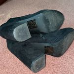 Call it spring Like new high heel booties ! Black suede Photo 3