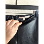 Anthropologie  Hutch Women's Size 0 Black Faux Leather Flare Pants‎ Photo 3