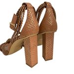 JLO by Jennifer Lopez Women's 7.5 Emilie Ankle Strappy Braided High Heels Sandal Tan Photo 8