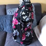 Dana Buchman Black Flower Print Tank Top Size M Photo 3