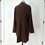 Vintage Sag Harbor Dress Brown Blazer Jacket‎ Coat Faux Suede Size 10 Photo 2