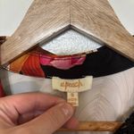 A. Peach Buckle Floral Crochet Cropped Blouse Size S Orange Photo 6