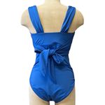 Swimsuits for All Blue One Piece Wrap 12 Photo 1