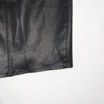 The Kooples Black Leather Effect Denim Pencil Skirt Size 26 Photo 1