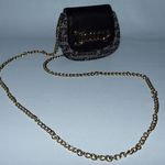 Mini Bag Small Purse Bag Crossbody Chain Gold Bling Y2K Girly Logo Stylish mini bag with bold Juicy logo. Black leather with gold chain strap. Perfect for a night out. Mini Bag Juicy Couture Small Purse Bag Crossbody Chain Gold Bling Y2K Girly Logo Photo 1