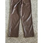 Isaac Mizrahi  Live Women's Brown Faux Croc Leather Slim‎ Ankle Pant Size 10 Photo 6