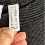 Adidas  Ryv Crewneck Sweatshirt Black Logo Pullover Athleisure Top Striped Small Photo 3