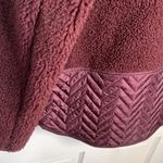 Athleta Cozy Sherpa Snap Sweatshirt Spiced Cabernet #466888 Sz XS Photo 10