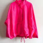 Good American  Hot Pink Anorak Pullover Jacket Size 7/8 Photo 0