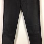 Rag and Bone Hyde Genuine Leather Panel Jeans Size 27 Coal Photo 46