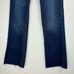 Lucky Brand Sweet N Low Bootcut Jeans Sz 4 Dark Wash Raw Hem Photo 4