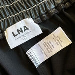 LNA Like New  Faux Leather Stretch High Rise Contrast Seam Pants Black Medium Photo 5