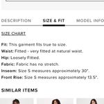 NWT Chic Position Black Paperbag Waist Wide Photo 7