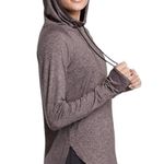 Athleta  Uptempo Flora Mauve/Shale Hoodie Top Photo 1