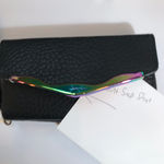 Jessica Simpson Black Leather Wristlet Photo 1