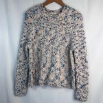 Silverflint Colorful Knit Fuzzy Soft Sweater Crewneck Pullover Size Small White Photo 6