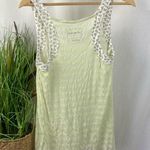 We The Free People Ivory & Green Stripes & Floral Print Tank Top S Photo 1