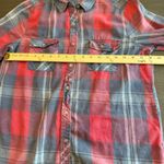 Charlotte Russe  Women's Plaid Flannel Shirt Top Button Down Size‎ L Photo 6