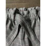 Joe Benbasset Joe B Women's Black‎ Red Plaid  Paper Waist Ankle Dress Pants  Size Medium Photo 2