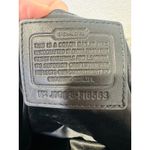  Grey Black Stage Coach Horse Printed Fabric Y2K Leather Tote Handbag Photo 13