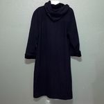 Vintage MDP Mario De Pinto Black Wool Velvet Dress Coat Size XL Photo 5