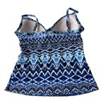 La Blanca Blue Bra Swimming Suit Full Top Photo 3