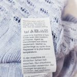 Point Sur Light Blue Linen Blend Knit Maxi Dress Sleeveless Drawstrings Size M Photo 10