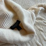Talbots Lambswool Blend Cream White Cable Knit Turtleneck Pullover Sweater Photo 6