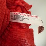 Free People Free-Est Ribbed Ruffle Cropped Top in Fiesta Red Tank Tiered Crop M Photo 9