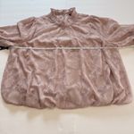 Torrid Pink Chiffon Clip Floral Bubble Hem Ruffle Neck Long Sleeve Blouse 1X Photo 9