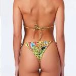NEW It’s‎ Now Cool Free People square top string bottom bikini in bananas, M Yellow Size M Photo 1