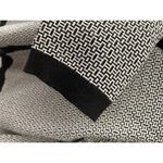 Anthropologie Maeve Preppy Black/White Cropped Plunging Polo Cardigan Size Small Photo 8