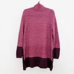 Soft Surroundings Womens Sweater Size M Pink Seastar Colorblock Cozy Oversized Photo 5