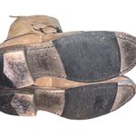 Vintage Foundry Boot Company Brown Suede Moto Booties Boots size 7 Photo 9