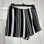 Show Me Your Mumu  NEW Medium Sawyer Shorts Black White Striped Photo 2