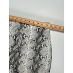 Wild Honey  Vegan Snakeskin Pants Size Small Black‎ and Gray Front Zip Cropped Photo 7