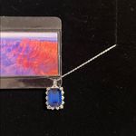 Sapphire Blue and Silver Necklace Photo 4