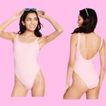Stoney Clover Lane Pink Ribbed Henley Swimsuit One-piece Bathing Suit Photo 8