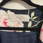 HOBBS London Rita Rose coat Floral navy spring dress size 12 snap Pink Photo 10