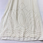 Vintage JR Nites Maxi Skirt Beaded Sz 12 Ivory Church Fairy Grunge Cocktail Photo 2