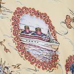 Vintage Hilo Hattie Hawaiian Dress Surf Boat Vacation Women's XL Yellow Photo 2