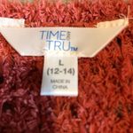 Time And Tru Time and True pullover women's sweater cotton blend casual vneck in orange Photo 4