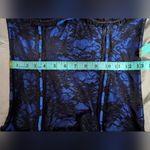 Frederick's of Hollywood NWOT Y2K  Lace Corset Top Women's Large Blue/Black Photo 6