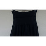 Tokyo Denim Bank Black Tiered Maxi Skirt Medium Goth Fairy Grunge Dark Romance Photo 4