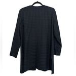 Ming Wang  Long Line Black Textured Sweater Blazer - Size 0X Photo 1