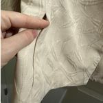 André Oliver Cream Beige Textured Boxy Blazer Jacket Sz 4 Tan Photo 3