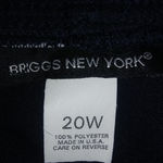 Briggs New York Briggs NY 20W Black Stretch Workwear Dress Pants Plus Funeral Photo 6